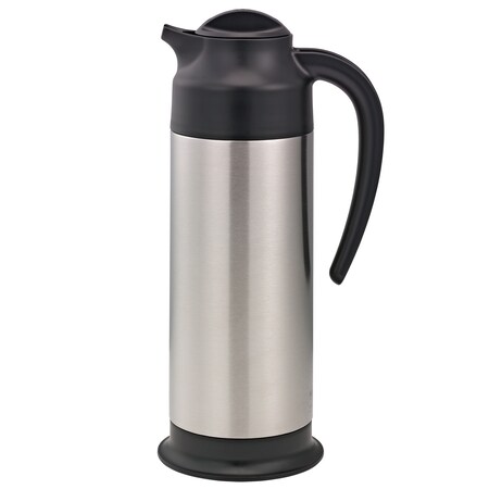 Service Ideas SteelVac Creamer, Vacuum Insulated Carafe, Stainless Vacuum, 0.7 Liter SSN100